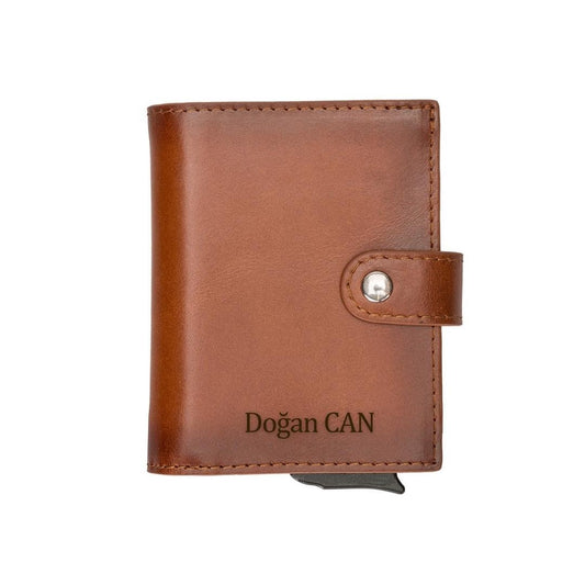 Carry Confidence: Small Leather Pop-Up Wallet with RFID Blocking