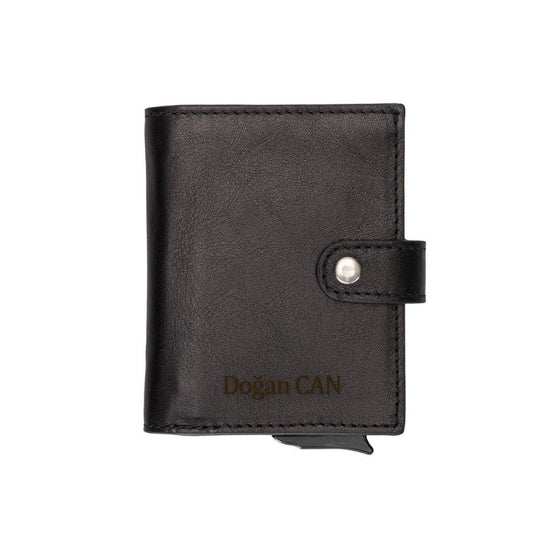 Stylish & Secure: Small Leather Pop-Up Wallet for Men/Women (RFID)