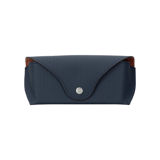 Pinario | Personalized | Leather Glasses Case | Dark Blue