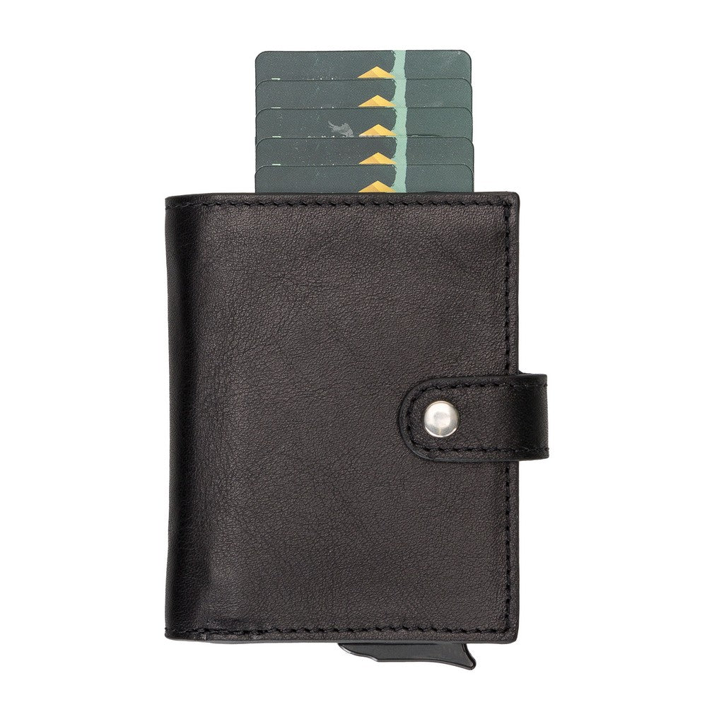 Stylish & Secure: Small Leather Pop-Up Wallet for Men/Women (RFID)