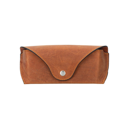 Pinario | Personalized | Leather Glasses Case | Brown