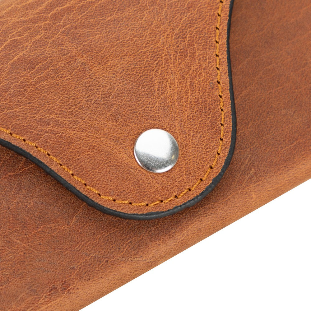 Pinario | Personalized | Leather Glasses Case | Brown