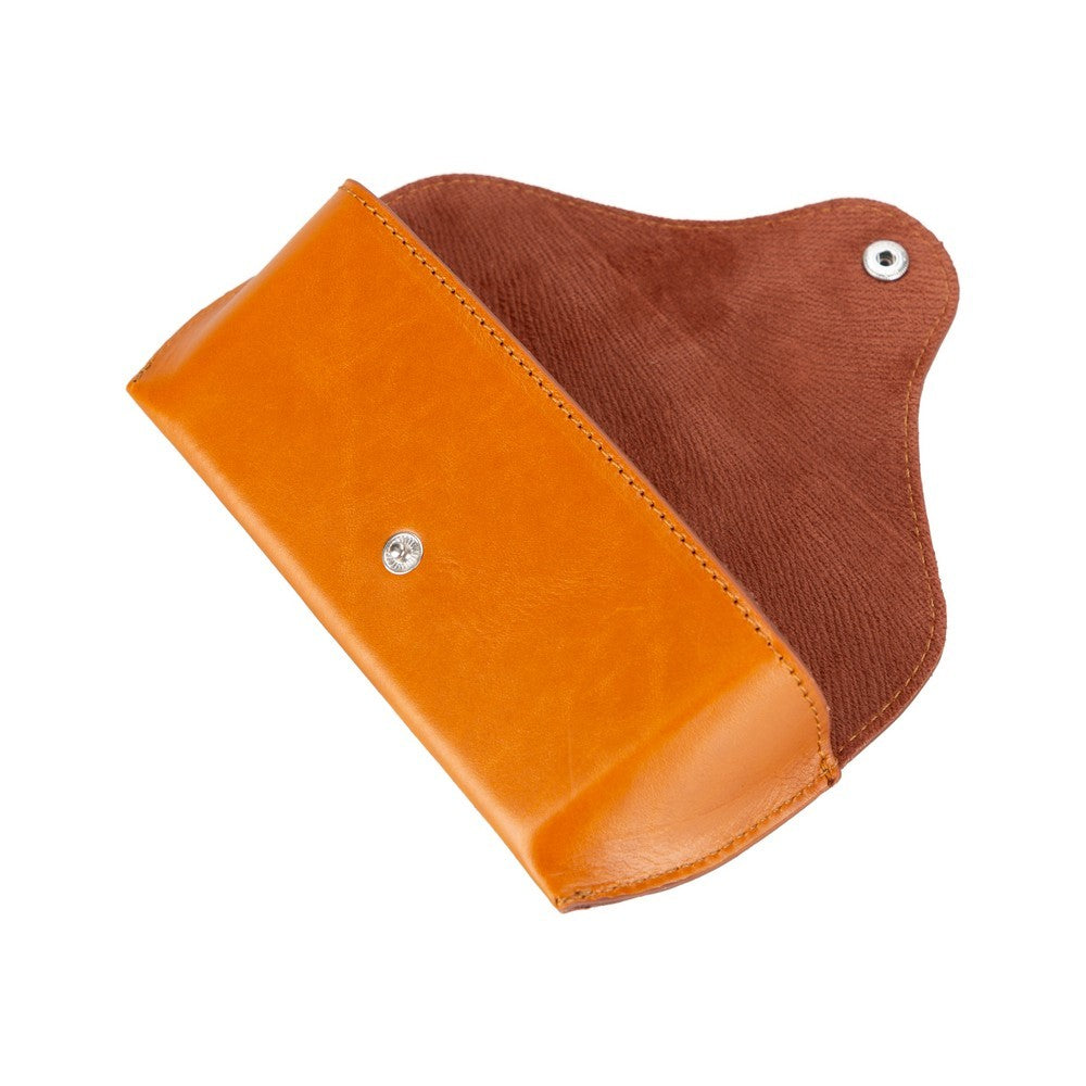 Pinario | Personalized | Leather Glasses Case | Tan